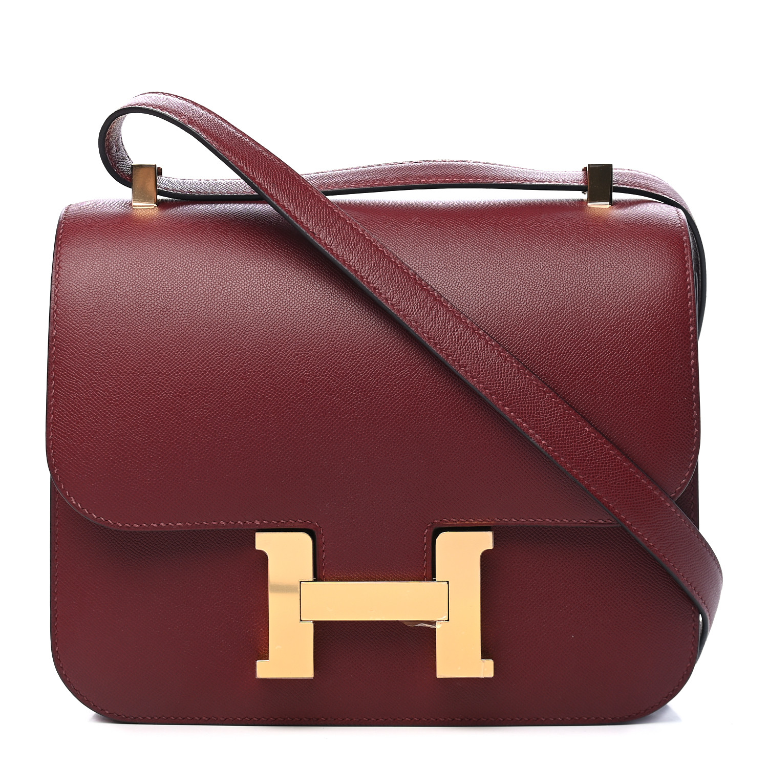pre owned hermes handbags Monsieur Constance 24 Rouge H